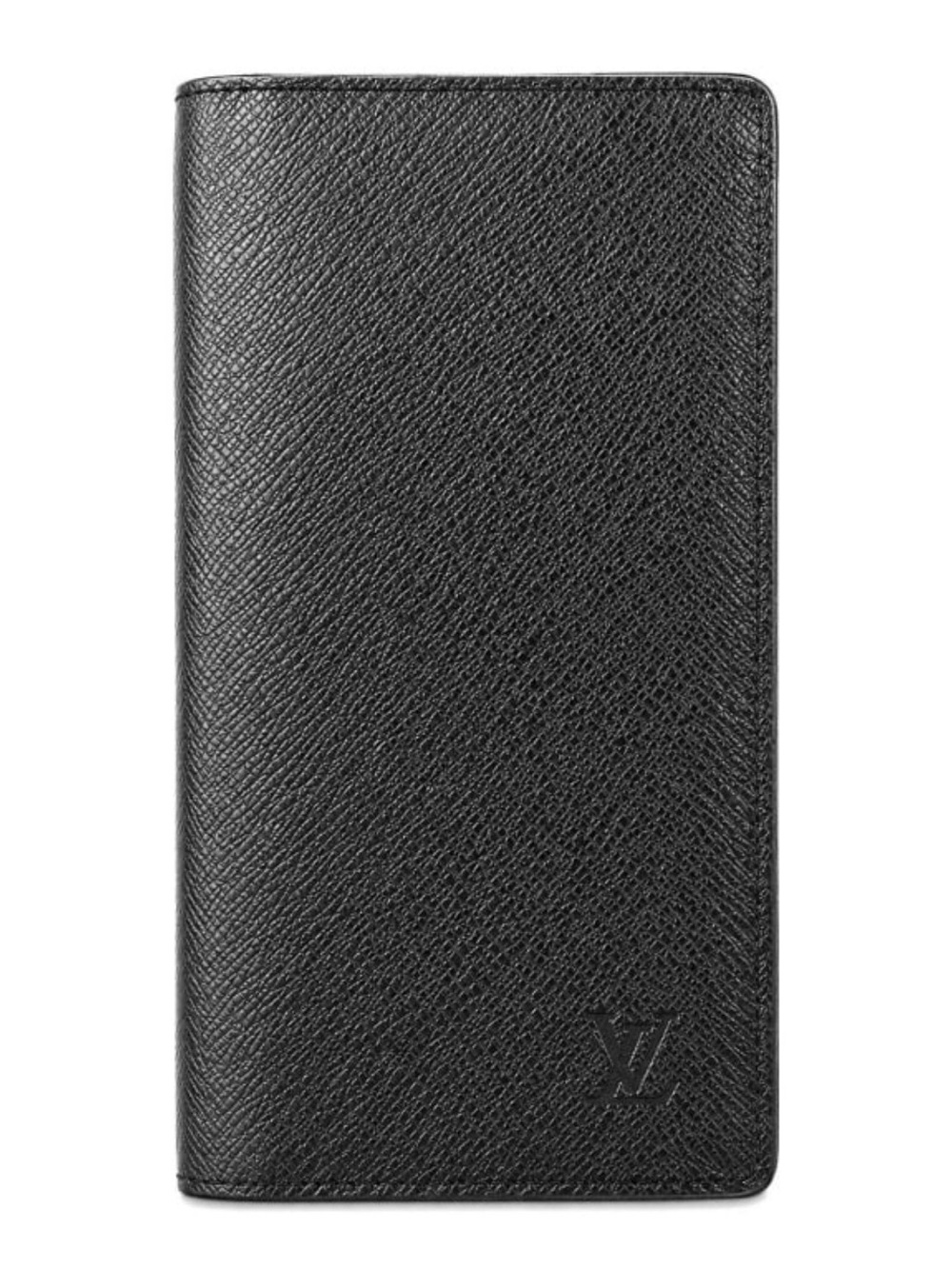 Louis Vuitton Black Textured Logo Wallet